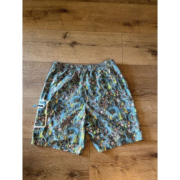 Fielder Bonobos Mens Blue Outdoor River Graphic Hybrid Shorts Size Medium - Picture 2 of 3